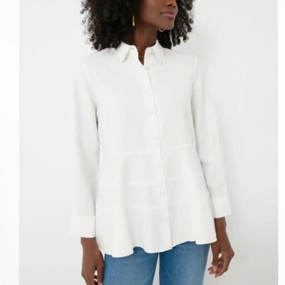 Pomander Place Tuckernuck White Ashlen Blouse NWT Size XXL - Picture 1 of 10